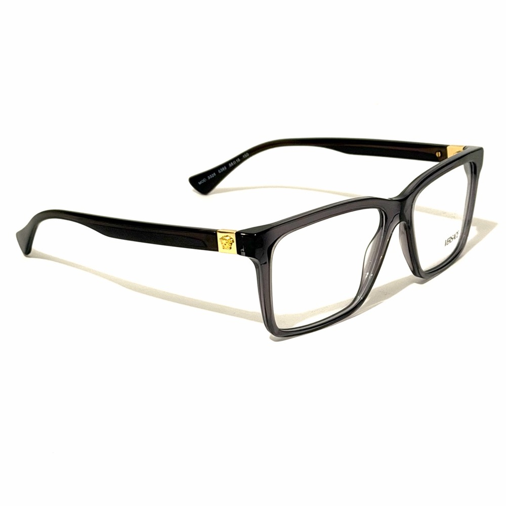 Versace Dark Gray Rectangular Eyewear - image 6
